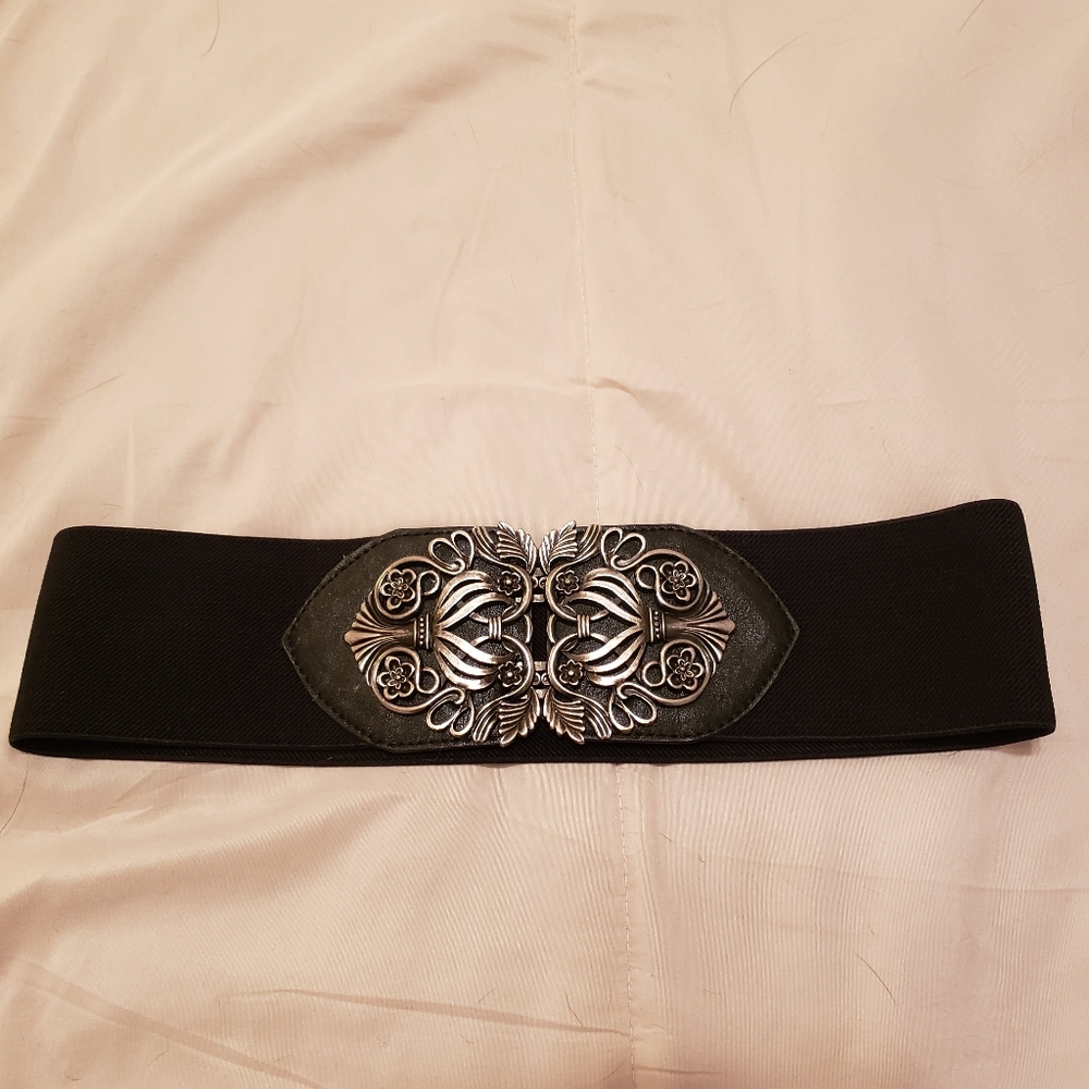 Black and Silver Belt